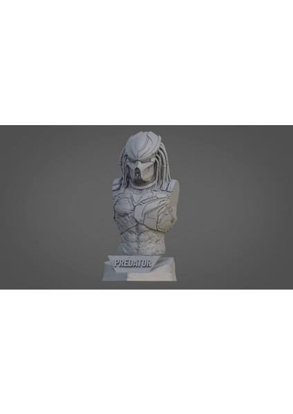 Predator Ultra Detaylı Desteksiz Göğüs 3D Model (Sadece Plastik Aparattır!!!) 3D