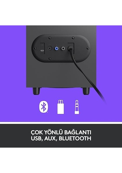 Z407 2.1 Bluetooth Hoparlör Sistemi, Subwoofer, Kompakt Tasarım, Kontrol Kadranı, 20 M Kablosuz Kullanım Mesafesi, 80 W, Siyah indirimleri