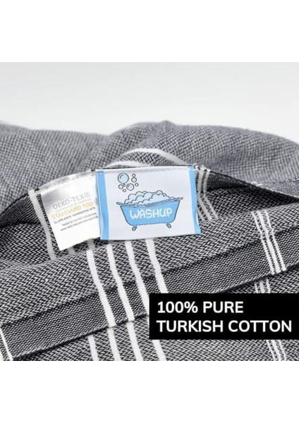 Pamuk Large (90 x 180 Cm) Plaj Havlusu, Oeko-Tex Sertifikalı, Süper Yumuşak Deniz Havlusu, Hafif, Kum Tutmaz, Yıkanmış, Hızlı Kurur(Siyah) fiyatları