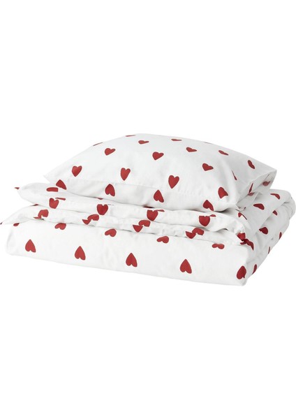 Love Kalpli Ranforce %100 Pamuk Tek Kişilik Nevresim Takımı Lastikli Çarşaflı fırsatları