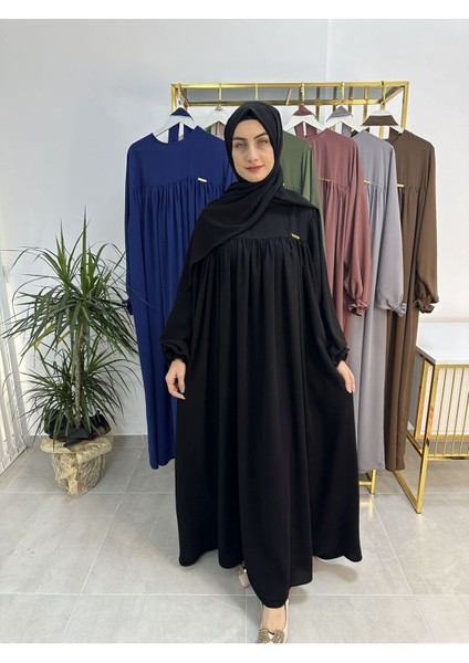 Şallı ve Üsten Robalı,kemerli Elbise Takım .hijap ,abaya (Hac ve Umre Için Uygundur) Siyah indirimleri