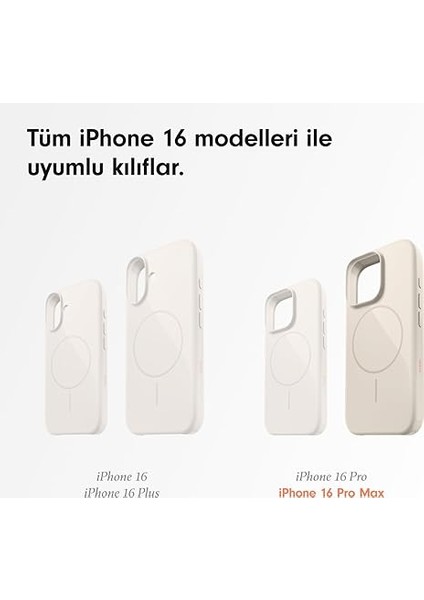 iPhone 16 Pro Max Kılıf - Magsafe, Çizilmeye Dayanıklı Koruyucu Kılıf, Ince Form, Mikrofiber Kaplama - Nehir Mavisi fiyatları