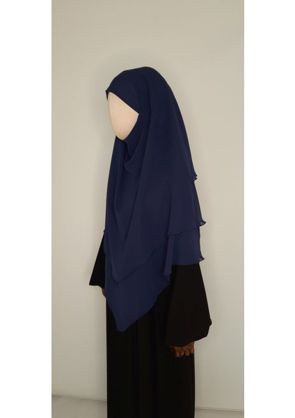 3 Katlı Multi Sifon Sufle Esarp ( Orta Boy ) Hijap Acık Lacıvert fırsatları