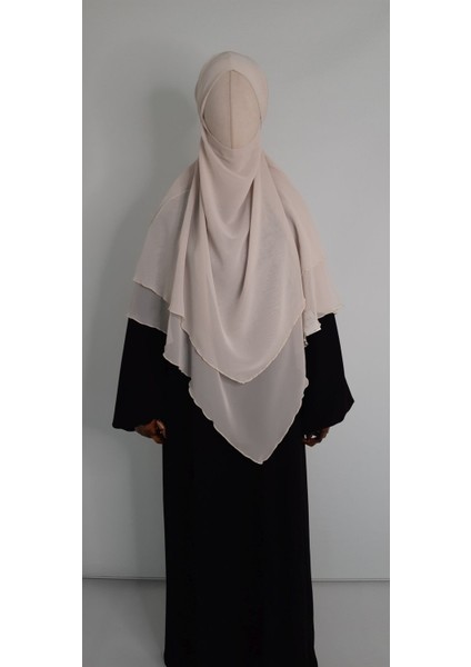 3 Katlı Multi Sifon Sufle Esarp ( Orta Boy ) Hijap Ten Rengi