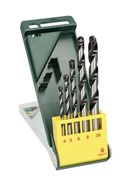 Professional 5 Parça Matkap Ucu Seti ( Için, Darbesiz Matkaplar Için Aksesuar), Yeşil, 5 Adet fiyatları