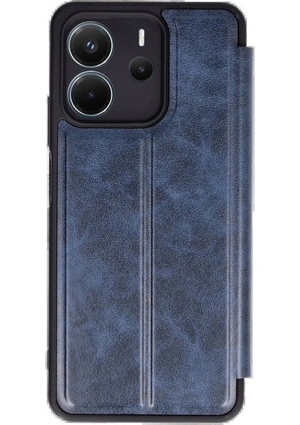 Xiaomi Redmi Note 14 4g Kılıf Flip Cover - Lacivert