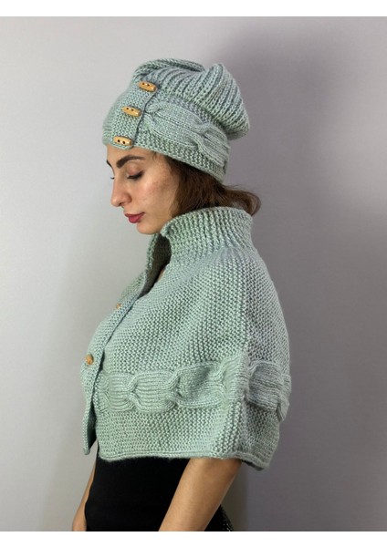 El Örgüsü Bere Bolero Kadın Set modelleri