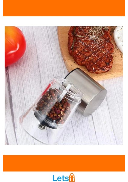 Şeffaf Akrilik El Değirmeni 12 cm Ergonomik Baharat Öğütücü modelleri