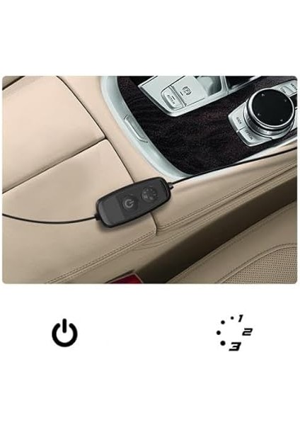 3 Modlu Ayarlanabilir Araç Koltuk Soğutması Araç Kliması Yüksek Basınçlı Araç Soğutma Fanı Siyah indirimleri