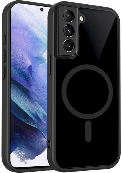 Samsung Galaxy S21 Fe 5g Kılıf, Manyetik Yarı Saydam Mat Darbeye Dayanıklı ve Parmak Izi Önleyici Koruyucu Kılıf-Siyah (Yurt Dışından)