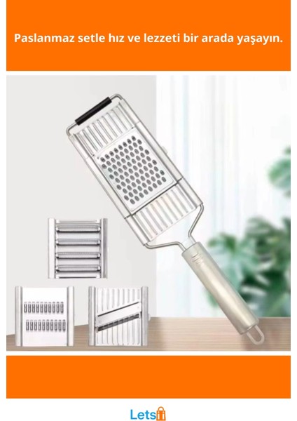 Paslanmaz Çelik Dayanıklı 4'lü El Rendesi Seti fiyatları