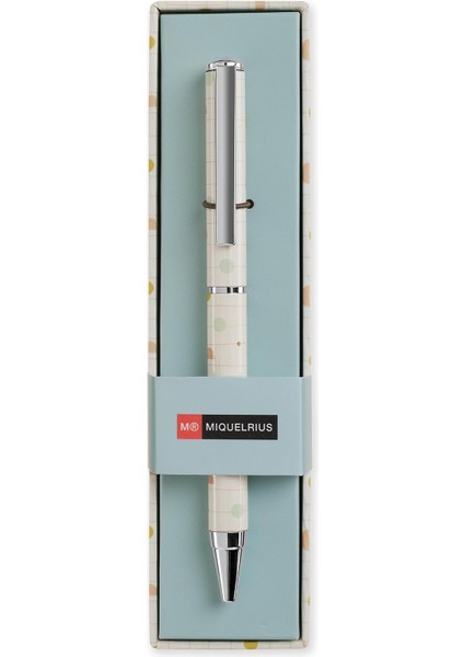 Mr Baskılı Metalik Tükenmez Açık Mavi