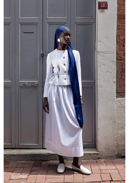 Şantuk Çift Taraflı Ipekli Şal Indigo fiyatları