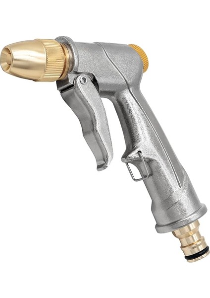 Bahçe El Duşu, Yüksek Basınçlı Bahçe Duşu/bahçe Püskürtme Tabancası, %100 Metal, Ayarlanabilir Su Akışı, Araç Yıkama, Temizlik Işleri ve Bahçe Sulama Için
