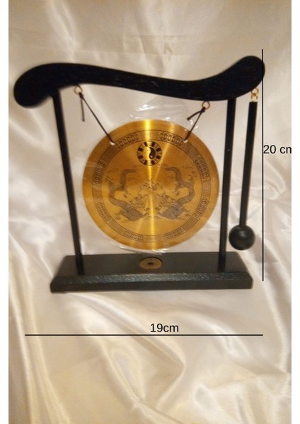 Feng Shui Metal Gong Pirinç Yin Yang Yin Yang Çift Ejderha Masa Üstü fiyatları