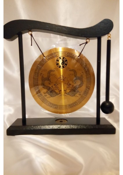 Feng Shui Metal Gong Pirinç Yin Yang Yin Yang Çift Ejderha Masa Üstü fırsatları