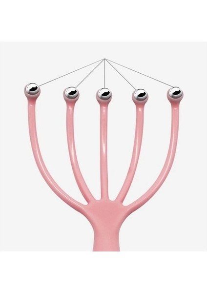 Çok Fonksiyonlu 5 Uçlu Bilyeli Baş Boyun Bacak Kol Masaj Alet Rahatlatıcı Kafa Masaj Aparatı