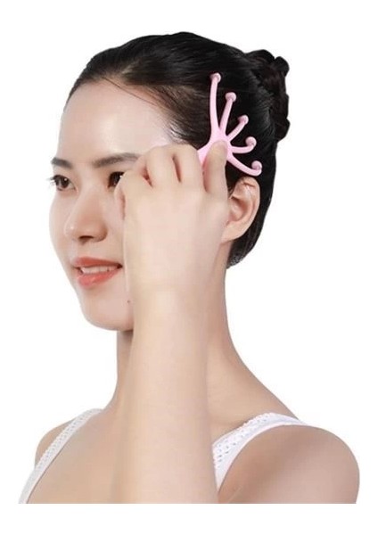 Çok Fonksiyonlu 5 Uçlu Bilyeli Baş Boyun Bacak Kol Masaj Alet Rahatlatıcı Kafa Masaj Aparatı