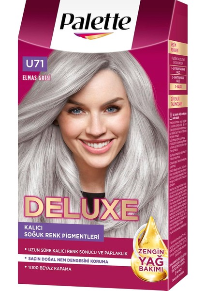 Palette Deluxe U71 Buzul Grisi 1 Paket (1 x 150 Ml) Saç Boyası