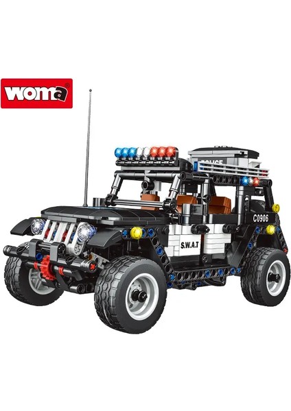 Amazon'un Çok Satan Swat Özel Polis Araç Modeli Tuğlayapı Blok SET:787 Parça