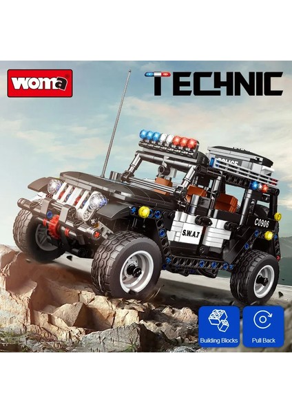 Amazon'un Çok Satan Swat Özel Polis Araç Modeli Tuğlayapı Blok SET:787 Parça indirimleri