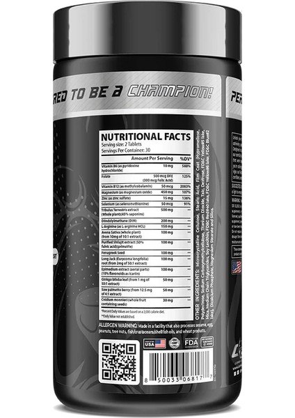 Testro Gen Tribulus , Dım , Arginine , Long Jack , Shilajit 60 Tablet - By Kai Greene fiyatları