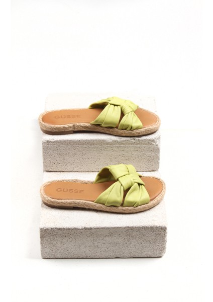 Kadın Hakiki Deri A.yeşil Terlik fırsatları