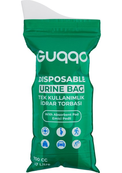 Taşınabilir Çocuk Lazımlık Pisuar 5 Adet Seyahat Tipi Emici Pedli Katlanabilir İdrar Torbası Tuvalet