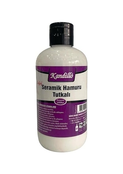 Seramik Hamuru Tutkalı 500 gr Soğuk Uygulama Kil Hamuru Tutkal