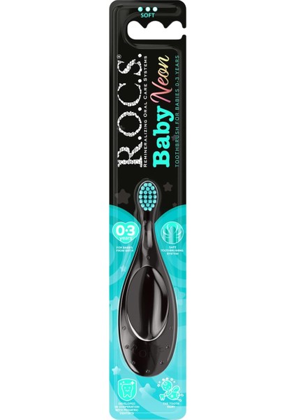 R.o.c.s. Baby Neon 0-3 Yaş Için Ekstra Yumuşak Diş Fırçası - Asorti 1 Adet modelleri