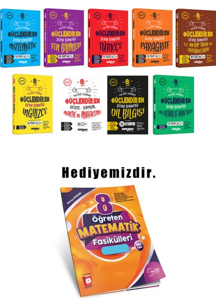 8.sınıf Güçlendiren Soru Bankası 9'lu Set (Güncel Marif Model) fiyatları