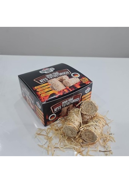 Bbq Barbekü-Mangal-Ateş Tutuşturucu Ağaç Yünü (16 Adet)