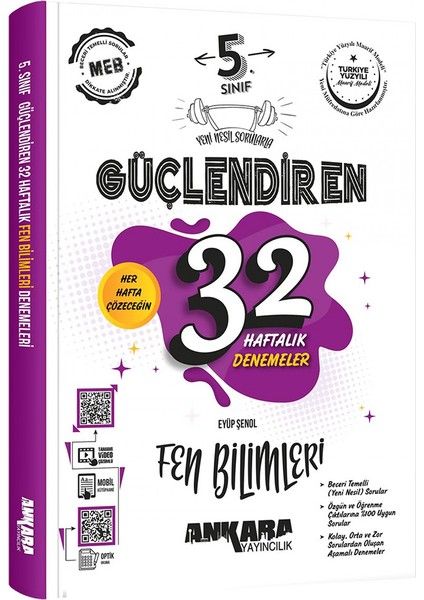 5.sınıf Güçlendiren 32 Haftalık Fen Bilimleri Denemesi (Güncel Marif Model) fiyatları