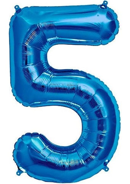 Folyo Balon 34 Inç 76-82 cm (Mavi, 5)