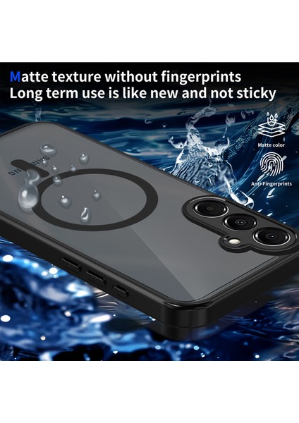 Samsung Galaxy A25 Kılıf, Manyetik Yarı Saydam Mat Darbeye Dayanıklı ve Parmak Izi Önleyici Koruyucu Kılıf-Siyah (Yurt Dışından) modelleri
