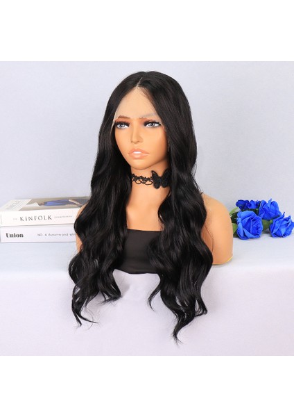 Siyah Su Dalgalı Tül Peruk modelleri