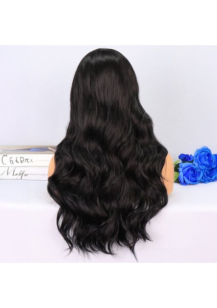 Siyah Su Dalgalı Tül Peruk fırsatları