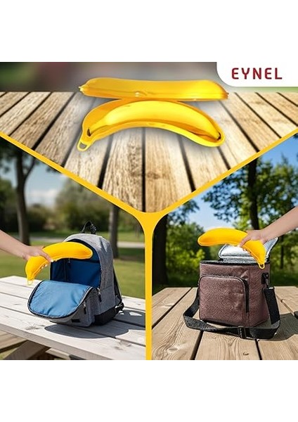 Muz Şeklinde Saklama Kabı, Çocuk Kahvaltı Beslenme Koyma Kutusu Öğrenci Okul Piknik Kamp Muzluk (2 Adet) modelleri