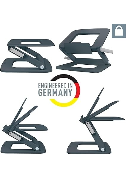 Ergo Ayarlanabilir Çok Açılı Laptop Standı, Koyu Gri modelleri