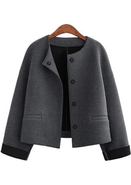 Rahat Düğmeli Şık Kadın Ceket