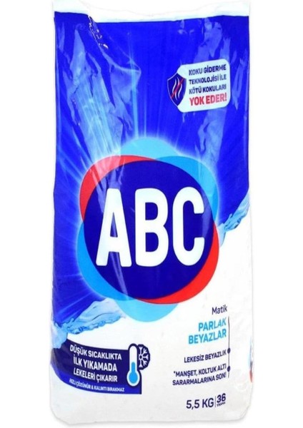 Abc Matik Toz Deterjan 5.5 kg Parlak Beyazlar