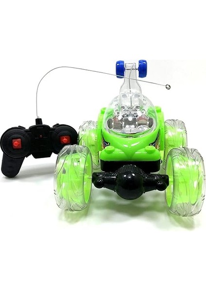 Kumandalı Işıklı Çılgın Akrobat Araba 360 Derece Dönen Tekerlekler Işıklı Büyük Boy fiyatları