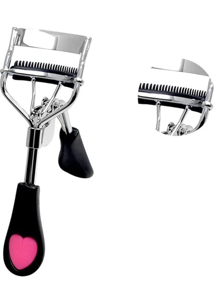 Aputue Kirpik Kıvırıcı, Fırçalı Maskara ile Birlikte, Takma Kirpik Aksesuarı, Günlük Makyaj Için Profesyonel Kirpik Kıvırma Aleti, Dahili Taraklı Kirpik Kıvırıcı (Siyah) modelleri