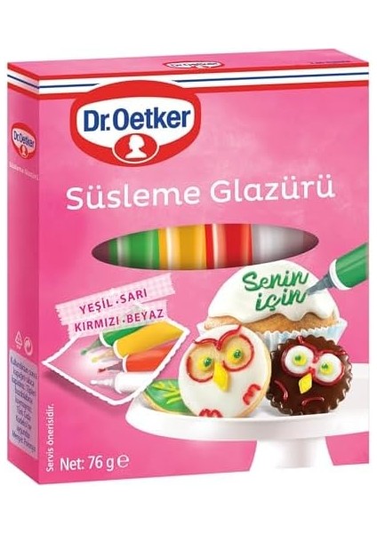 Dr. Oetker Süsleme Glazürü 76 gr fiyatları