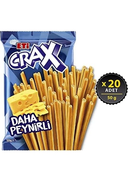 Eti Crax Peynirli Çubuk Kraker 50 G x 20 Adet