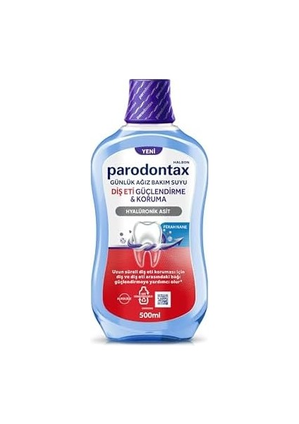 Parodontax Diş Eti Güçlendirme ve Koruma Ağız Bakım Suyu Ferah Nane 500 ml
