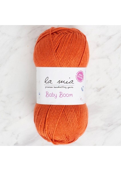 La Mia Baby Boom Kiremit Rengi El Örgü Ipi - 1210 - 34130