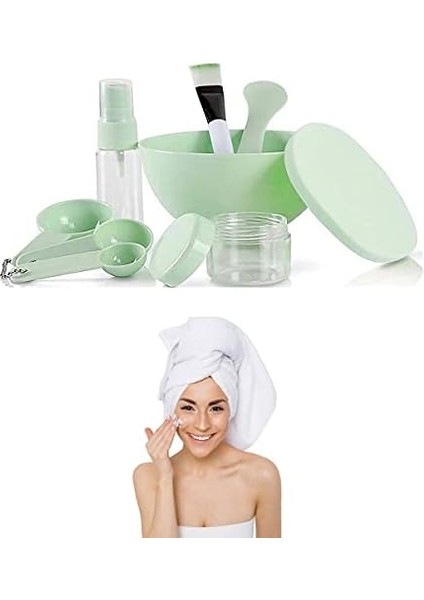 Buffer® Kendin Yap Yüz Maskesi Karıştırma Aleti Seti, 9 Parça Dıy Yüz Maskesi Hazırlama Kabı Seti modelleri