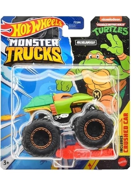 Wheels Monster Trucks 1:64 Arabalar Ninja Turtles Michelangelo FYJ44-HVH72 modelleri