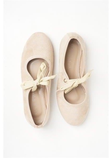 255006 Rahat Günlük Babet Bej Süet modelleri